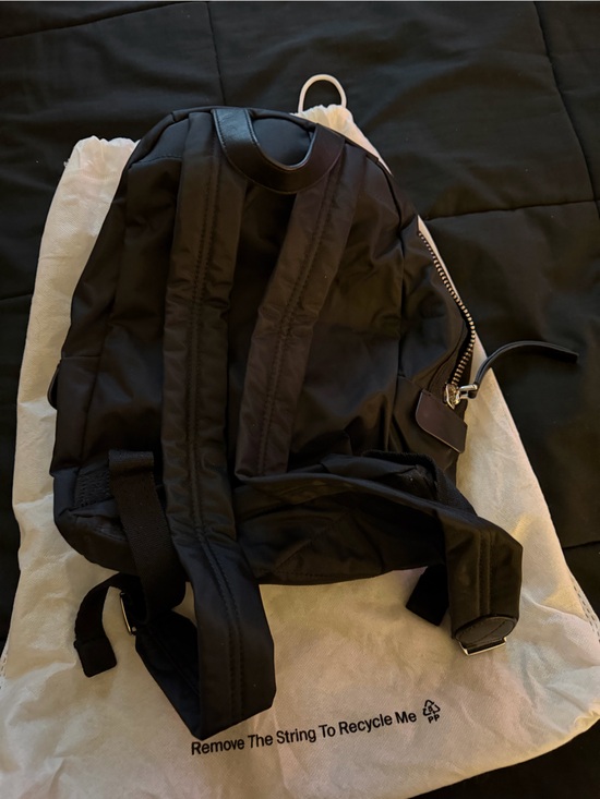 Marc Jacobs Black Mini Nylon Backpack with Silver Zippers main image 4
